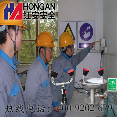 不锈钢洗眼器达到工厂验收标准_上海红安安全洗眼器厂家