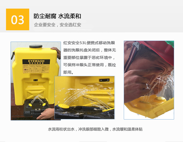 红安安全便携式洗眼器图片