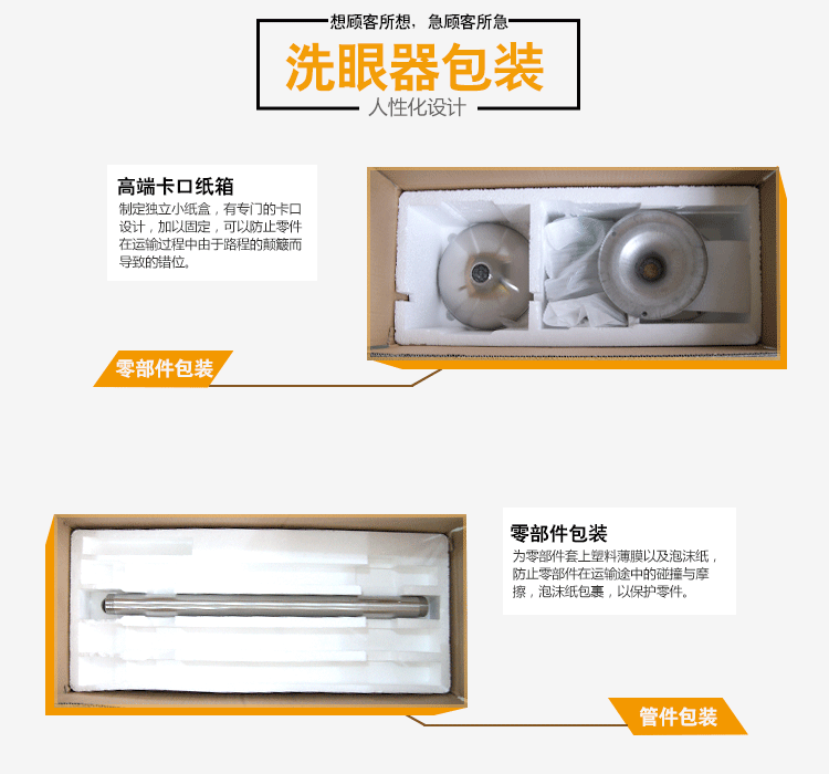 不锈钢立式洗眼器装箱